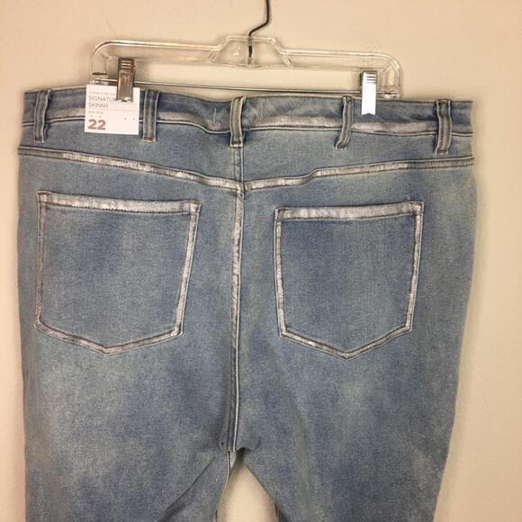 Lane Bryant Blue Signature Fit Skinny NWT Jeans 22 - Picture 6 of 8
